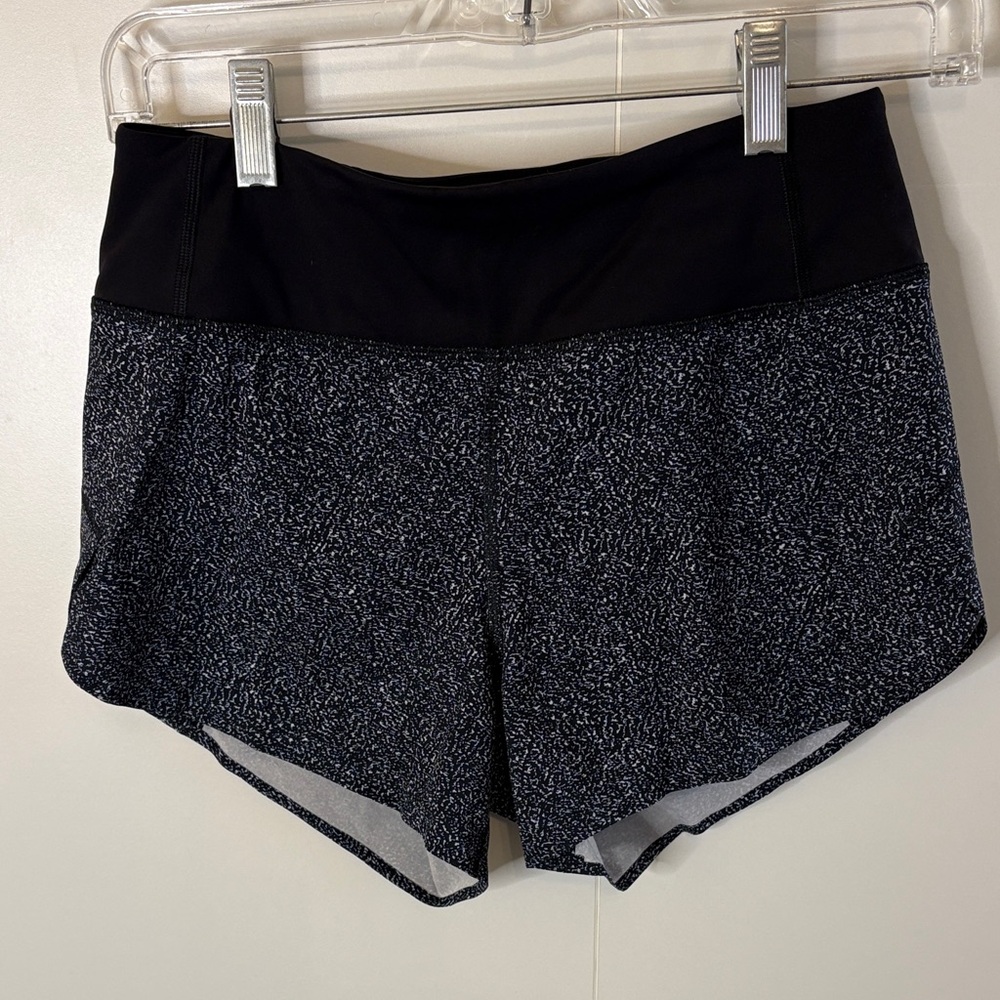 Women's Black and Gray Running Shorts